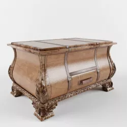 Console Butler World Traveler Bombe Traditional Cocktail Trunk 3D model