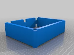 Covered stackable router/modem rack with lid