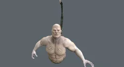 Creature Slider Mutant Low-poly  3D model