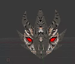 Death Dragon Shield Low-poly  3D model