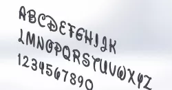 Disney Simple Letter 3D model
