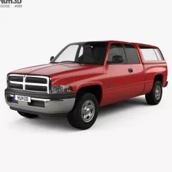 Dodge Ram 1500 Club Cab ST 1999 3D model