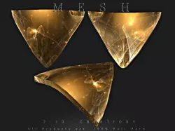 Dragon scale Half Low-poly  3D model