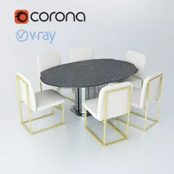Exceptional Italian Dining Table 3D model