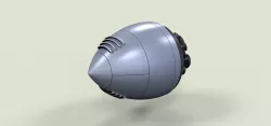 Fantasy rocket engine 3D model