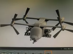 Four rotor engine helicopter