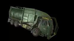 Garbage Truck  Low-poly  3D model