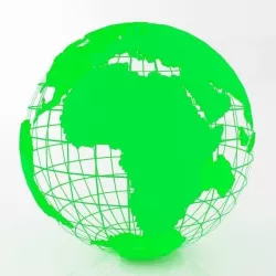 Green Earth Globe  3D model