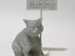 Grumpy cat with a grumpy sign