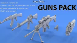 Guns Mesh Pack 3D model