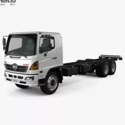 Hino 500 FC LWB Chassis Truck 2016 3D model