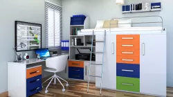 HOME OFFICE SPACE SAVING IDEA 3D model