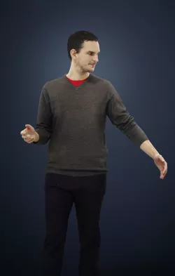 Jack A Caucasian Male walking In A Casual Outfit Explaining 3D model