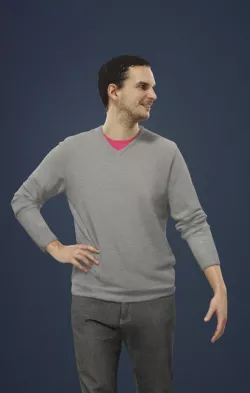 Jack Casual Caucasian Male Walking 3D model