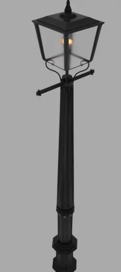 Lamp Post High-Poly 3D model
