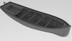 Longboat 3D model