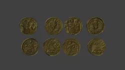 Medieval Money Grecia Low-poly  3D model