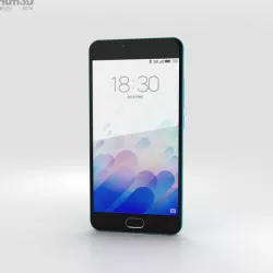 Meizu M3 Blue 3D model