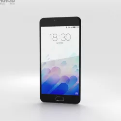 Meizu M3 White 3D model