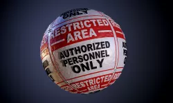 Metal Restricted Area Warning Danger Sign Seamless PBR Texture Texture