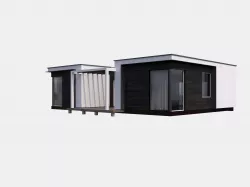 Modern brick House model 3D model