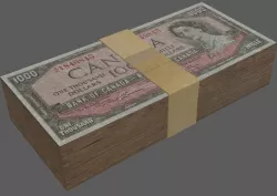 Money Stack 1000s Low-poly  3D model