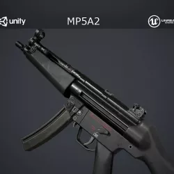 MP5A2 Low-poly  3D model