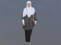 No146 - Hijab Woman 3D model