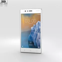 Nokia 3 Silver White 3D model