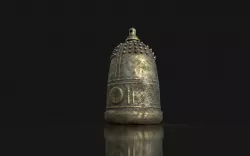 Old Japanese Bell Low-poly  3D model