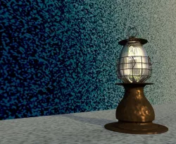 old oil light Tungsten hand lamp in different scenes 3D model