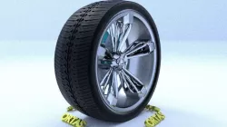 ORTAS CAR RIM 24 GAME READY RIM TIRE AND DISC 3D model