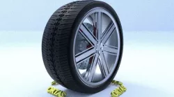 ORTAS CAR RIM 28 GAME READY RIM TIRE AND DISC 3D model
