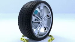 ORTAS CAR RIM 29 GAME READY RIM TIRE AND DISC 3D model