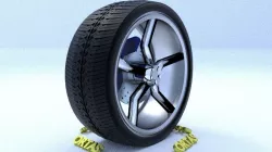 ORTAS CAR RIM 33 GAME READY RIM TIRE AND DISC 3D model