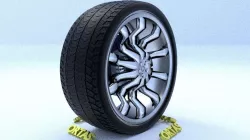 ORTAS CAR RIM 37 GAME READY RIM TIRE AND DISC 3D model