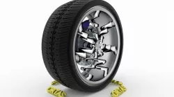 ORTAS CAR WHEEL RIM 112 GAME READY WHEEL RIM TIRE 3D model