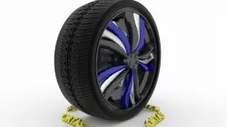 ORTAS CAR WHEEL RIM 122 GAME READY WHEEL RIM TIRE 3D model