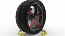 ORTAS CAR WHEEL RIM 124 GAME READY WHEEL RIM TIRE 3D model