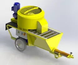 Plastering machine 3D model