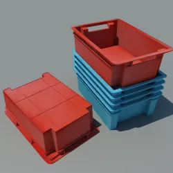 Plastic Crate 3D model
