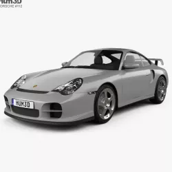 Porsche 911 GT2 Coupe 996 2001 3D model