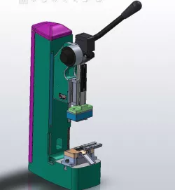 Press and fit pin cutting press