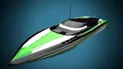 rc Boat  Low-poly  3D model