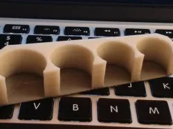 Redesigned coin separator with little space (and plastic) usage