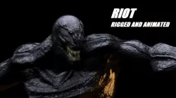 Riot Venom 2018 inspired model Rigged and Animated Low-poly  3D model