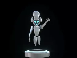 robot Low-poly  3D model