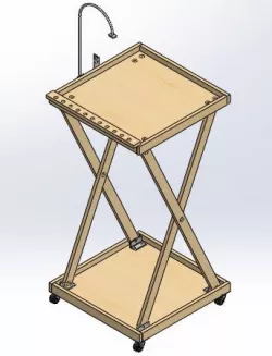 Rolling work table