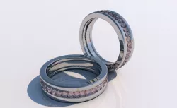 Ruby ring 3D model
