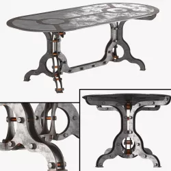 Rust Coffe Table  3D model